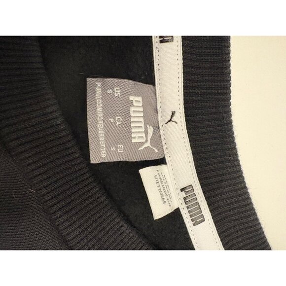 Puma Black Crewneck‎ Sweatshirt Casual Pullover Women’s Size S - Picture 6 of 7